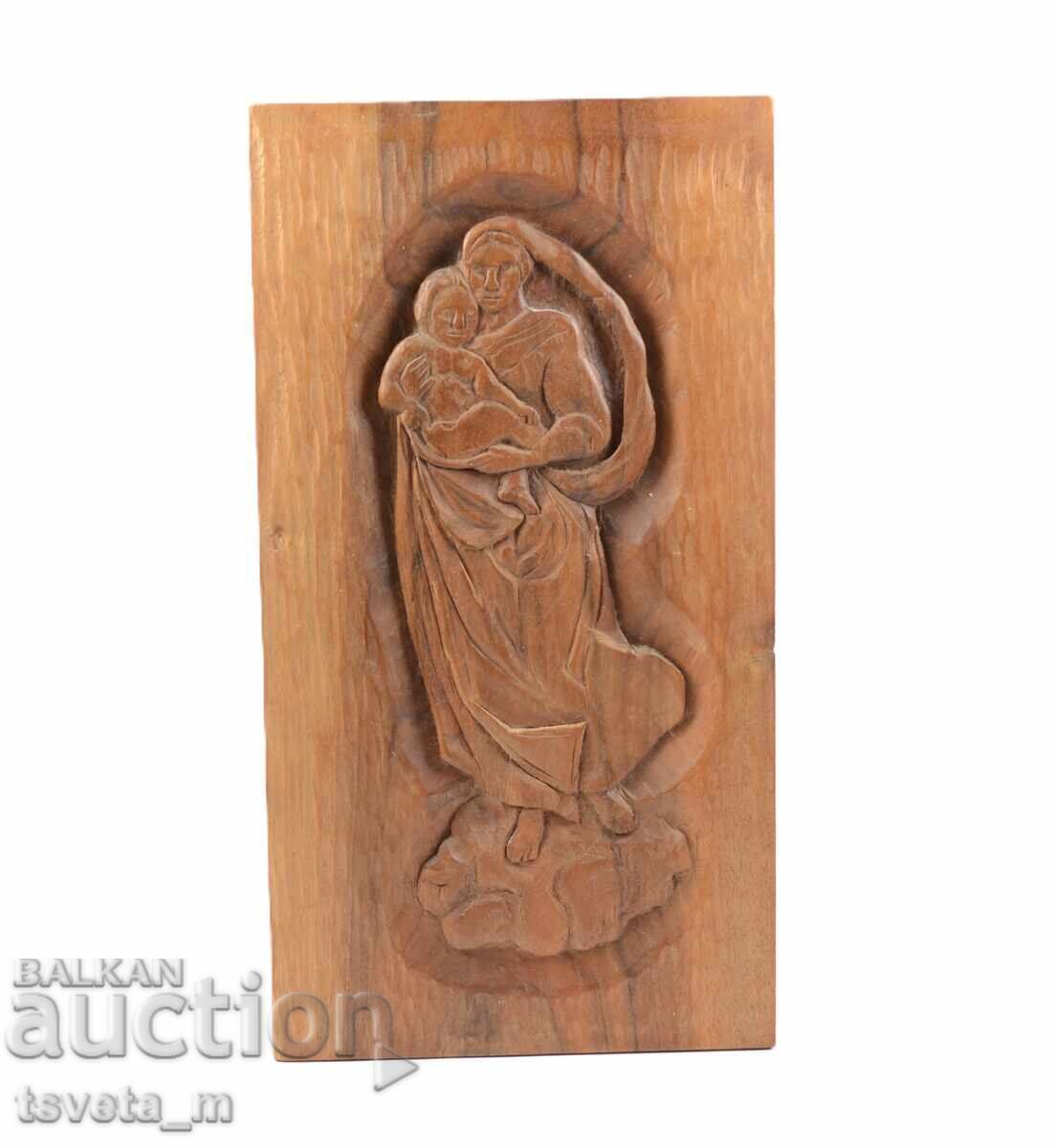 Sculptură în lemn pentru perete cu două fețe cu preț € 20.00 | 39.12 BGN