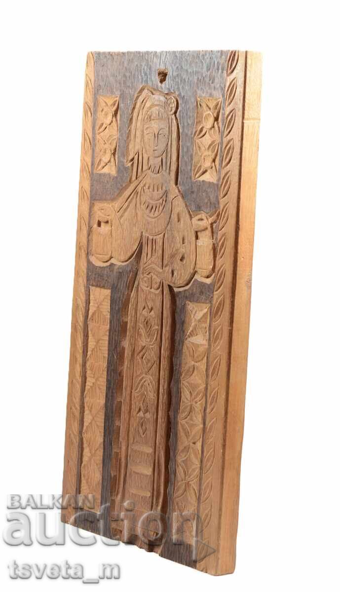 Livrarea Sculptură în lemn pentru perete cu două fețe Livrarea Sculptură în lemn pentru perete cu două fețe