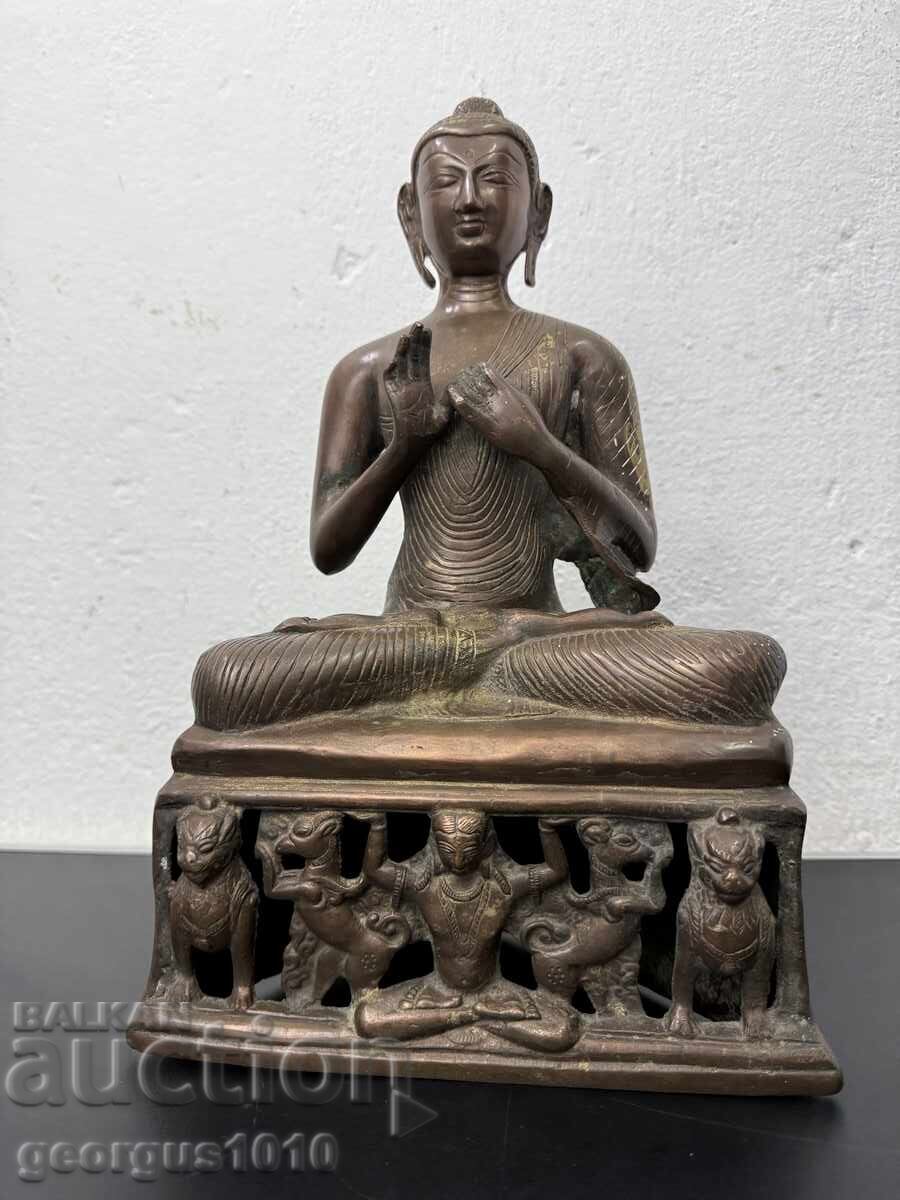 Азиатска бронзова скулптура Буда №7811