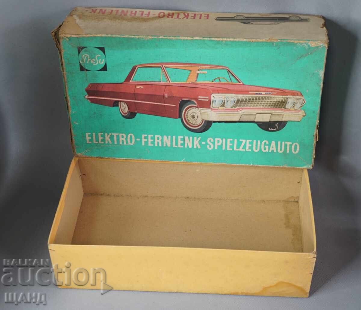 Cutie veche de carton de la o jucărie germană model mașină - 5