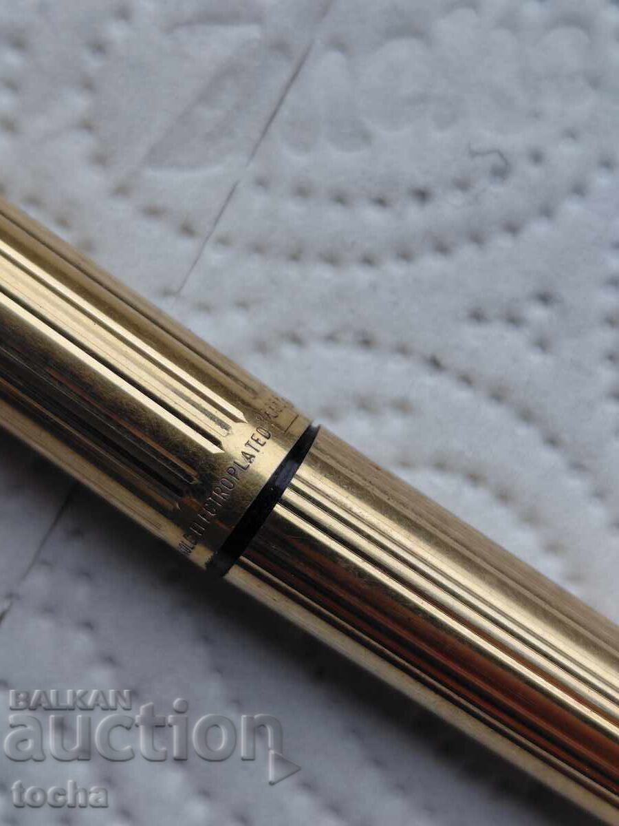 Auction Old Sheaffer pen, gold-plated, marked BZTs Auction Old Sheaffer pen, gold-plated, marked BZTs
