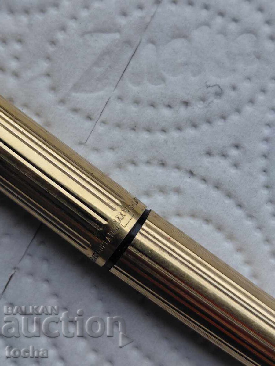 Delivery of Old Sheaffer pen, gold-plated, marked BZTs Delivery of Old Sheaffer pen, gold-plated, marked BZTs