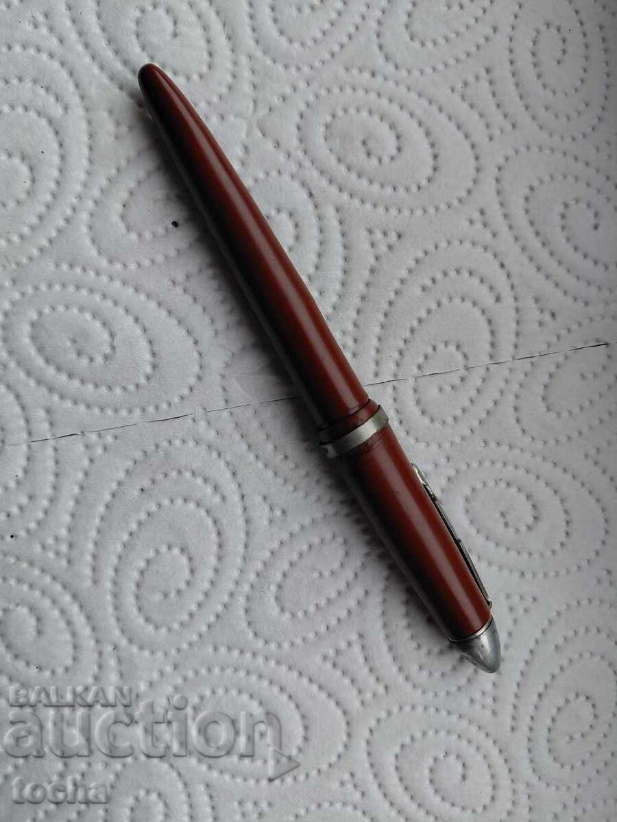 Licitație Stilou vechi USA, peniță placată cu aur de 14k .BZC