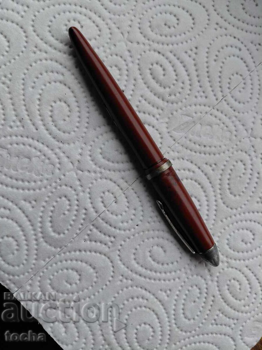 Stilou vechi USA, peniță placată cu aur de 14k .BZC