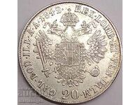 20 κρόιτσερ 1842 Αυστρία για Ιταλία Μ-Μιλάνο Φερδινάνδος