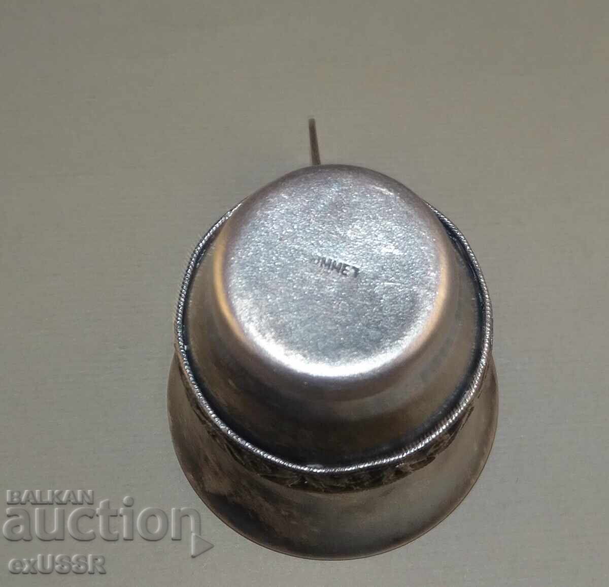 Micuță ceșcuță metalică rusească, cană suvenir - 5