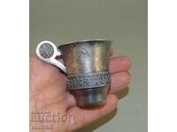 Малка руска метална чашка чаша сувенир