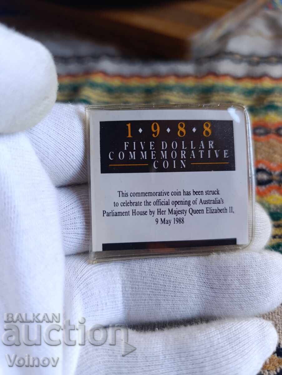 Παράδοση 5 Δολάρια Αυστραλίας 1988 Επετειακά! Παράδοση 5 Δολάρια Αυστραλίας 1988 Επετειακά!