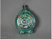 Παλιό γυάλινο παιχνίδι φιγούρα για χριστουγεννιάτικο δέντρο, μπουκάλι