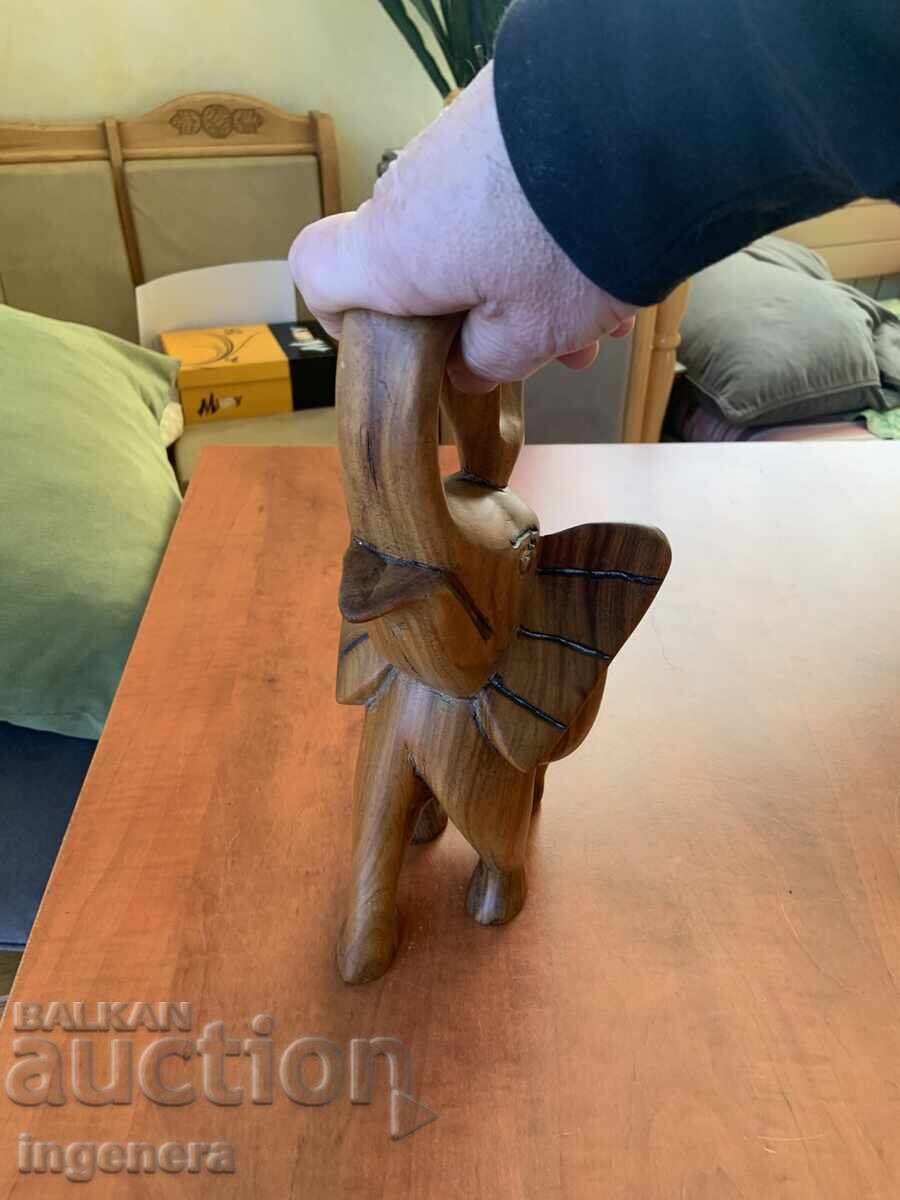 FIGURE WOOD PLASTIC CARVING STATUETTE SCULPTURE-ELEPHANT - 5 FIGURE WOOD PLASTIC CARVING STATUETTE SCULPTURE-ELEPHANT - 5