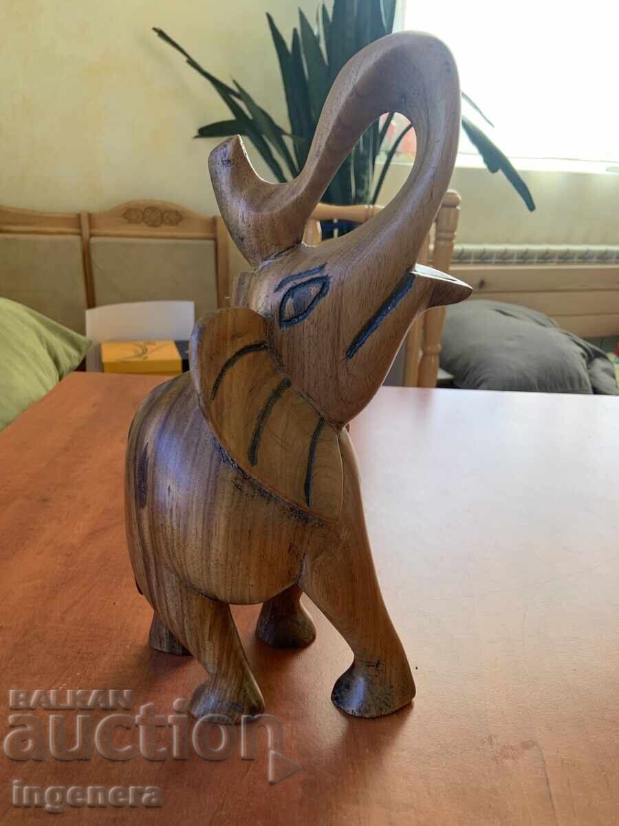 FIGURE WOOD PLASTIC CARVING STATUETTE SCULPTURE-ELEPHANT FIGURE WOOD PLASTIC CARVING STATUETTE SCULPTURE-ELEPHANT