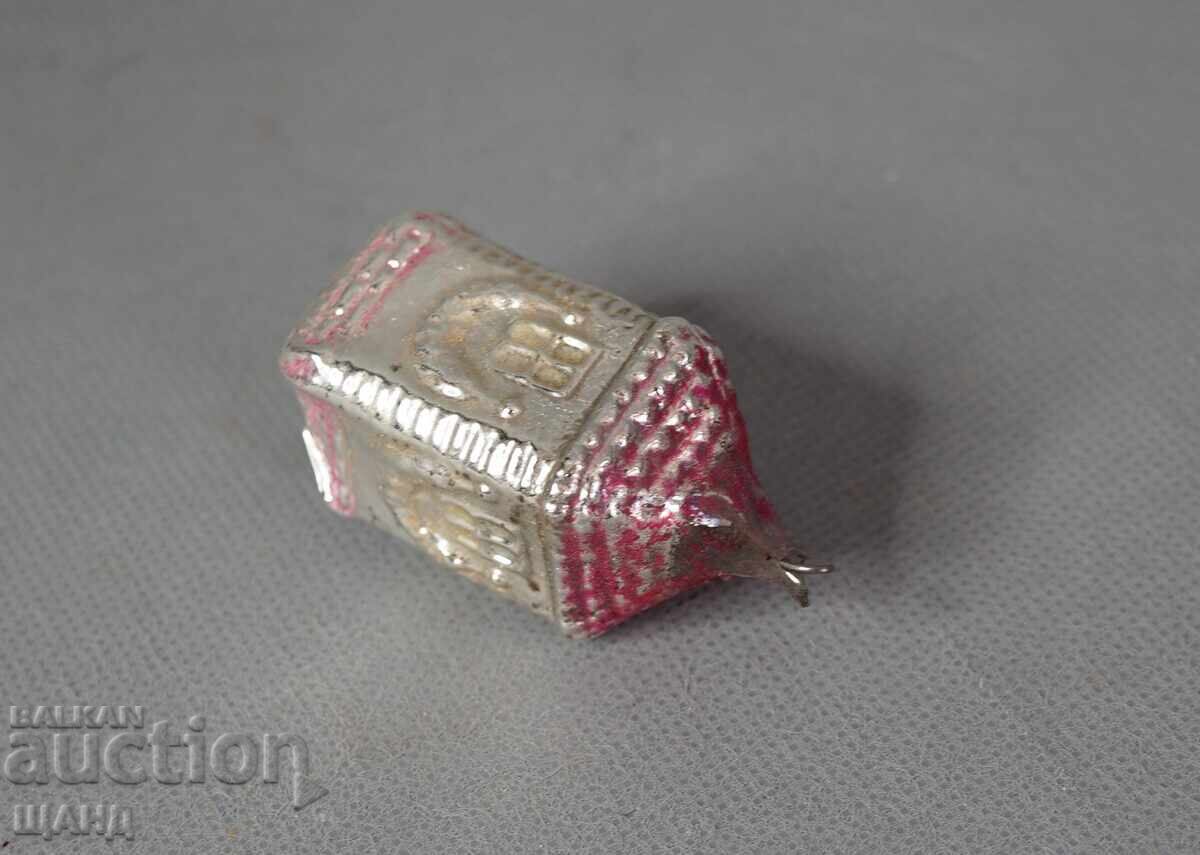 Δημοπρασία Παλιό γυάλινο παιχνίδι φιγούρα για χριστουγεννιάτικο δέντρο σπίτι σπιτάκι Δημοπρασία Παλιό γυάλινο παιχνίδι φιγούρα για χριστουγεννιάτικο δέντρο σπίτι σπιτάκι