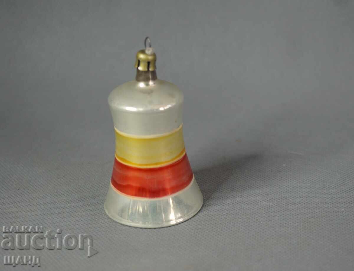 Old glass Christmas tree ornament figure bell chime with price € 10.25 | 20.05 BGN Old glass Christmas tree ornament figure bell chime with price € 10.25 | 20.05 BGN