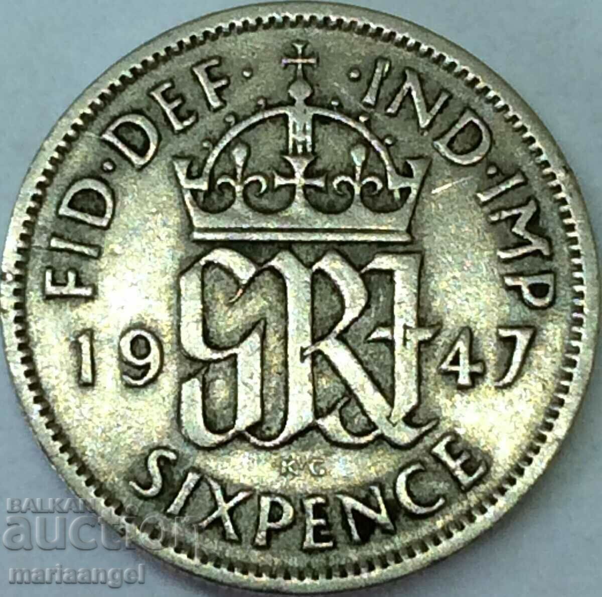Licitație Marea Britanie 6 pence 1947