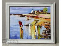 Абстрактен морски пейзаж Созопол