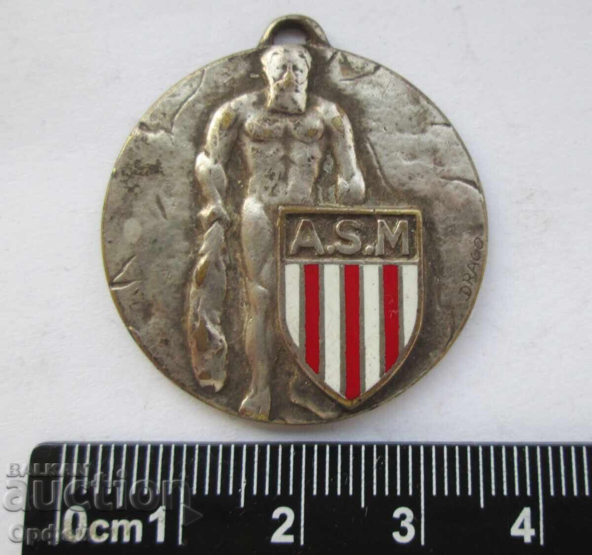 Δημοπρασία Παλαιό μετάλλιο πρωταθλήματος κυπέλλου ποδοσφαιρικής ομάδας Μονακό Δημοπρασία Παλαιό μετάλλιο πρωταθλήματος κυπέλλου ποδοσφαιρικής ομάδας Μονακό