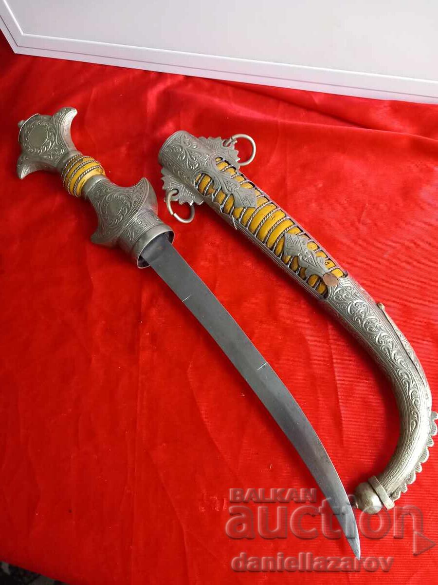 Large Silver Moroccan Koumaya. Khanjar Dagger - 5 Large Silver Moroccan Koumaya. Khanjar Dagger - 5