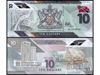❤️ ⭐ Trinidad și Tobago 2020 10 dolari polimer UNC nou ⭐ ❤️