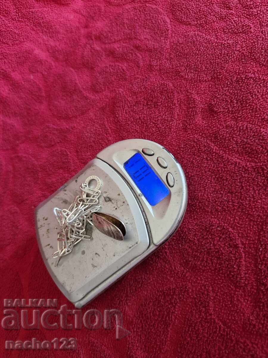 Сребърно колие с висулка МИДА - 7 Сребърно колие с висулка МИДА - 7