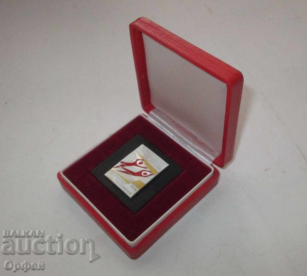 Σταρ επιτραπέζιο μετάλλιο πλακέτα Ευρωπαϊκό πρωτάθλημα Χάντμπολ 1969 Σταρ επιτραπέζιο μετάλλιο πλακέτα Ευρωπαϊκό πρωτάθλημα Χάντμπολ 1969