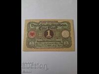 Непрегъвана банкнота 1 марка 1920г. Германия