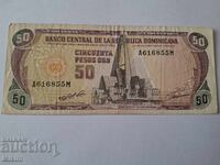 Банкнота 50 песос 1991г. Доминикана