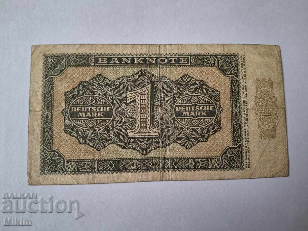 Банкнота 1 марка 1948г. Германия с цена € 0.01 | 0.02 лв. Банкнота 1 марка 1948г. Германия с цена € 0.01 | 0.02 лв.