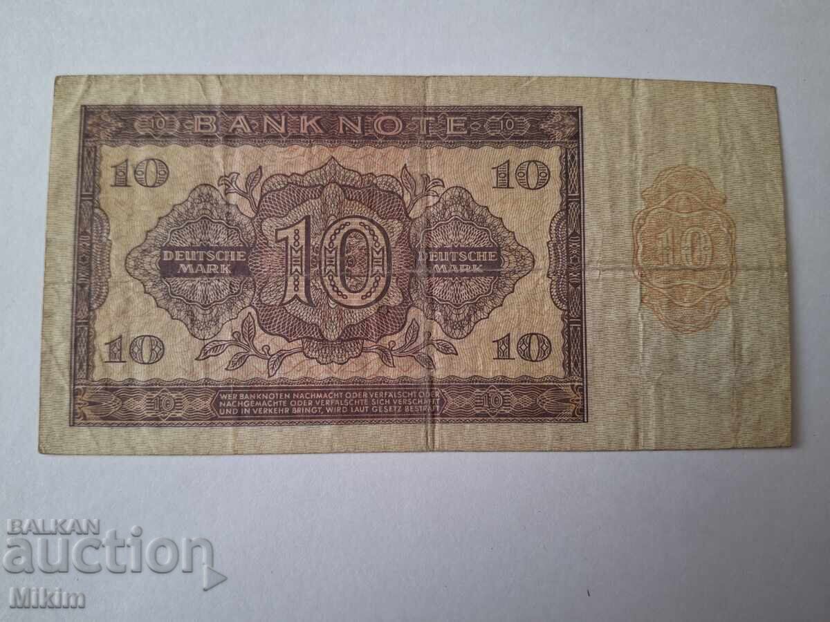 Банкнота 10 марки 1955г. Германия с цена € 0.76 | 1.49 лв.