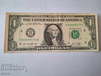 Банкнота 1 американски долар 2013г. САЩ