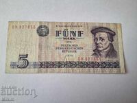 5 Mark Banknote 1975 Germany