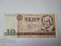 Banknote 10 Marks 1971 Germany