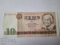 Banknote 10 marks 1971 Germany