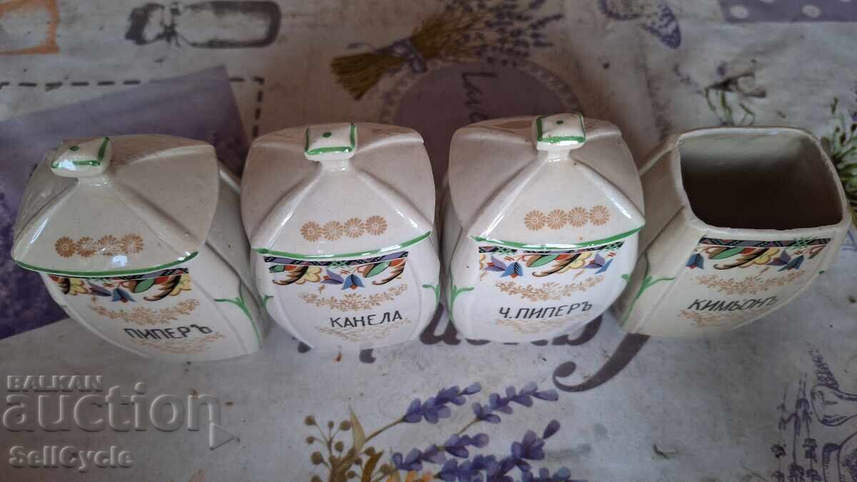 ✅ПОРЦЕЛАНОВИ БУРКАНИ ЗА ПОДПРАВКИ ОТ ПРЕДИ 1950 Г.❗ с цена € 15.00 | 29.34 лв.