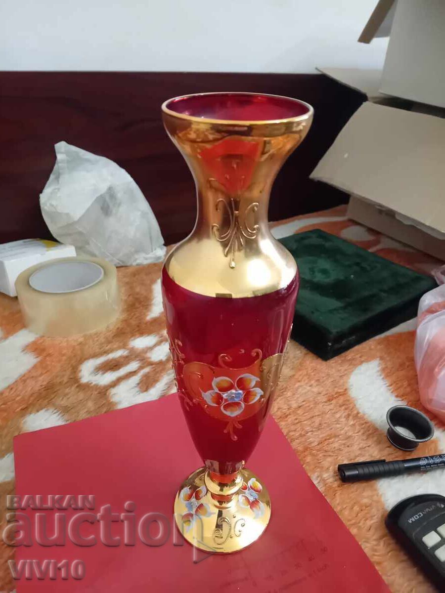 Murano glass vase, 30cm