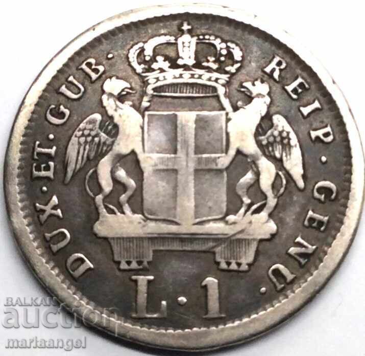 Генуя 1 лира 1794 Италия Иоан Крестител правление на Дожи - 6 Генуя 1 лира 1794 Италия Иоан Крестител правление на Дожи - 6