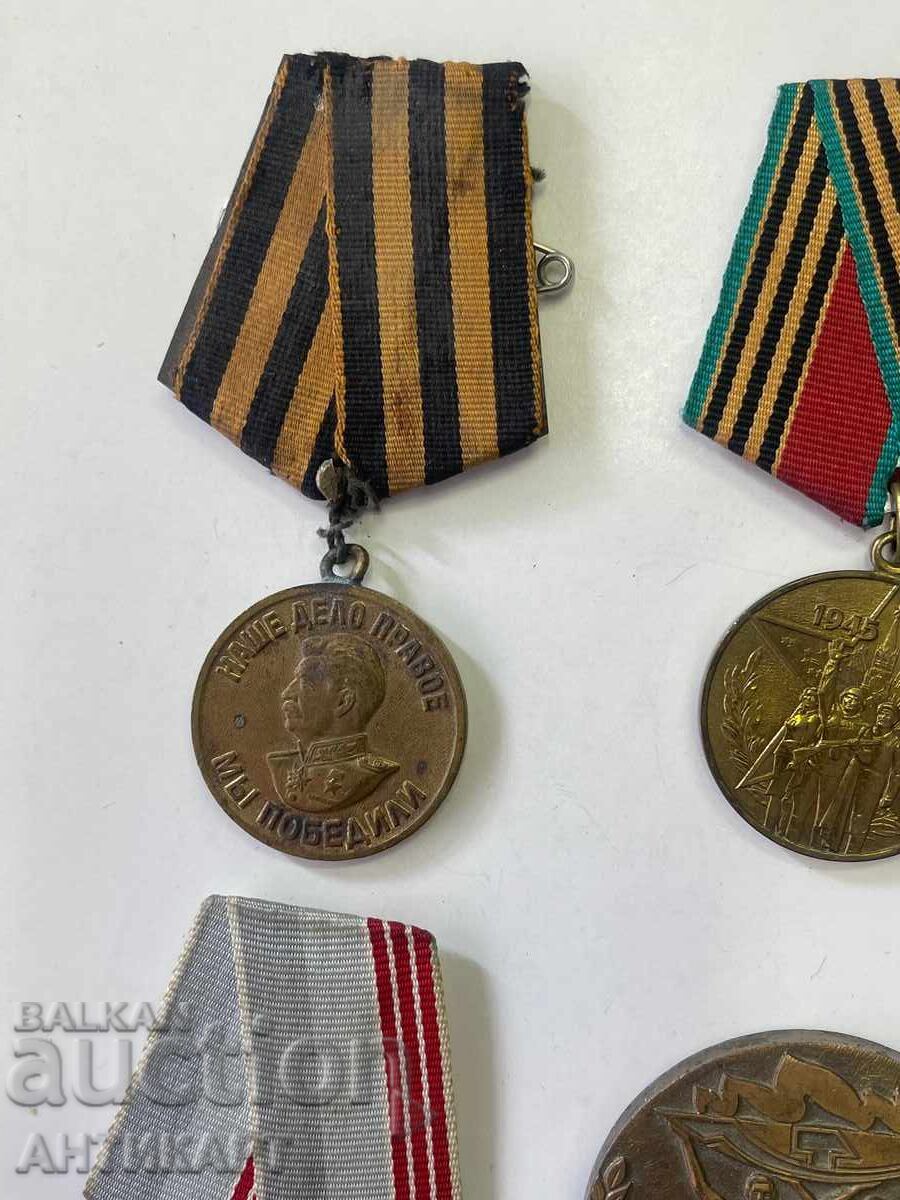 Ρωσία ΕΣΣΔ 5 τεμάχια σοβιετικά μετάλλια Στάλιν και άλλα και μέρος σήματος με τιμή € 13.00 | 25.43 BGN Ρωσία ΕΣΣΔ 5 τεμάχια σοβιετικά μετάλλια Στάλιν και άλλα και μέρος σήματος με τιμή € 13.00 | 25.43 BGN