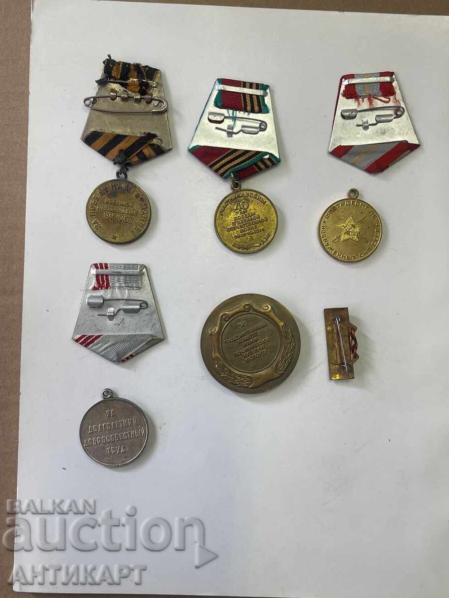 Παράδοση Ρωσία ΕΣΣΔ 5 τεμάχια σοβιετικά μετάλλια Στάλιν και άλλα και μέρος σήματος Παράδοση Ρωσία ΕΣΣΔ 5 τεμάχια σοβιετικά μετάλλια Στάλιν και άλλα και μέρος σήματος