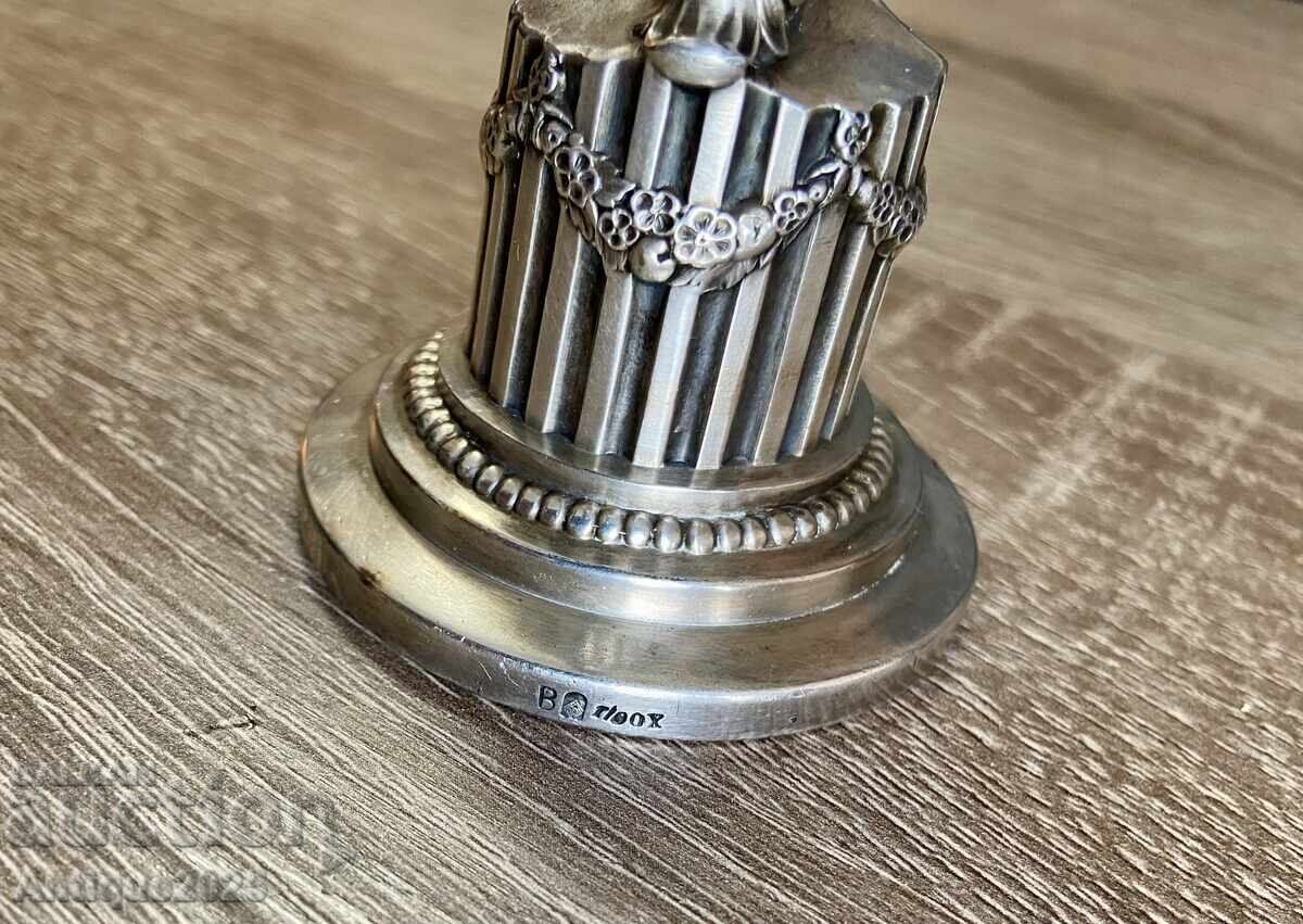 Παράδοση Κηροπήγιο Art Nouveau WMF με δύο θέσεις, μοντέλο №223, Σετσεσιόν Παράδοση Κηροπήγιο Art Nouveau WMF με δύο θέσεις, μοντέλο №223, Σετσεσιόν