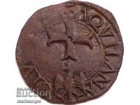 Ιταλία 1 καβάλο (Κον) Ακουιλέια Κάρολος Η' Σταυρός+Αετός - RARE