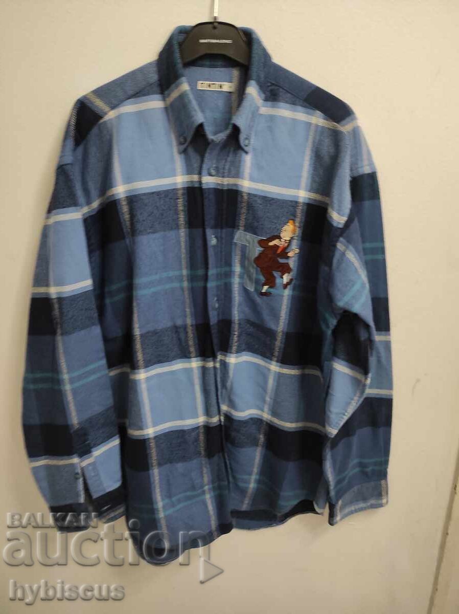 Cămașă Tintin (iarnă) 100% bumbac Cămașă Tintin (iarnă) 100% bumbac