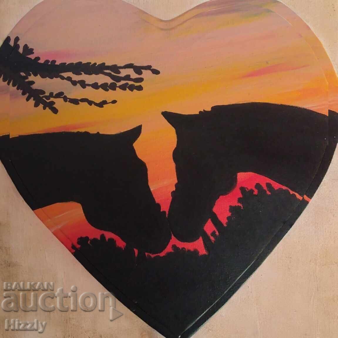 Tablou pe pânză cu vopsele acrilice Tablou pe pânză cu vopsele acrilice