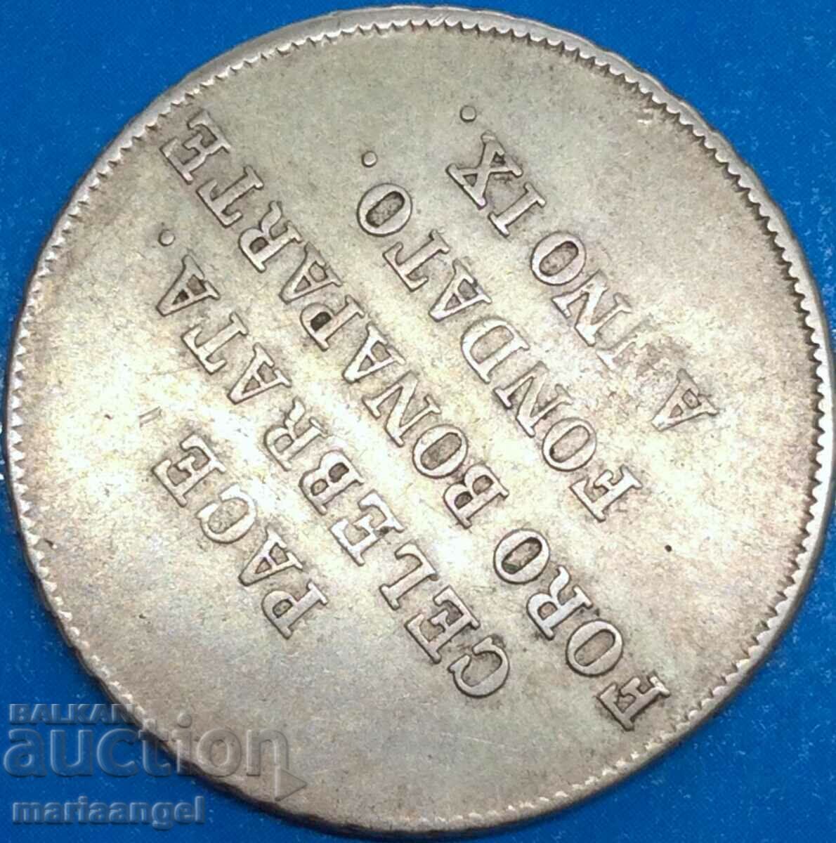 Доставка на Наполеон 30 солди 1800 - 1801 Италия Цизалпина Фондация Доставка на Наполеон 30 солди 1800 - 1801 Италия Цизалпина Фондация