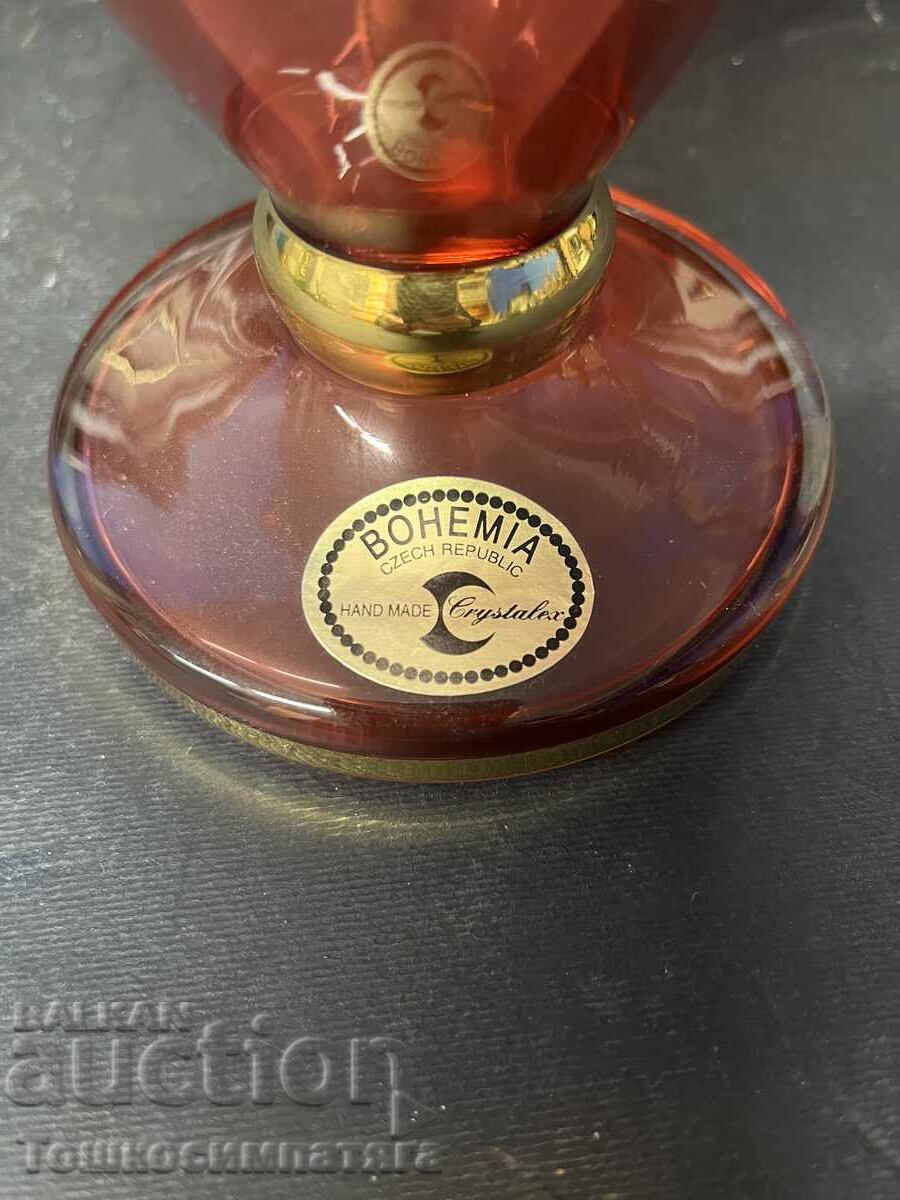 Auction  Beautiful Bohemia vase