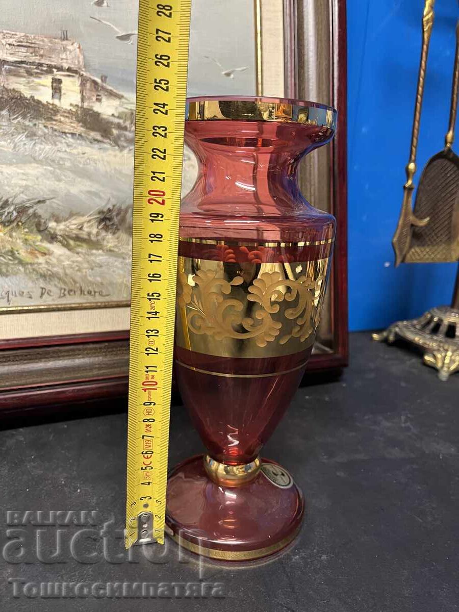 Delivery of Beautiful Bohemia vase