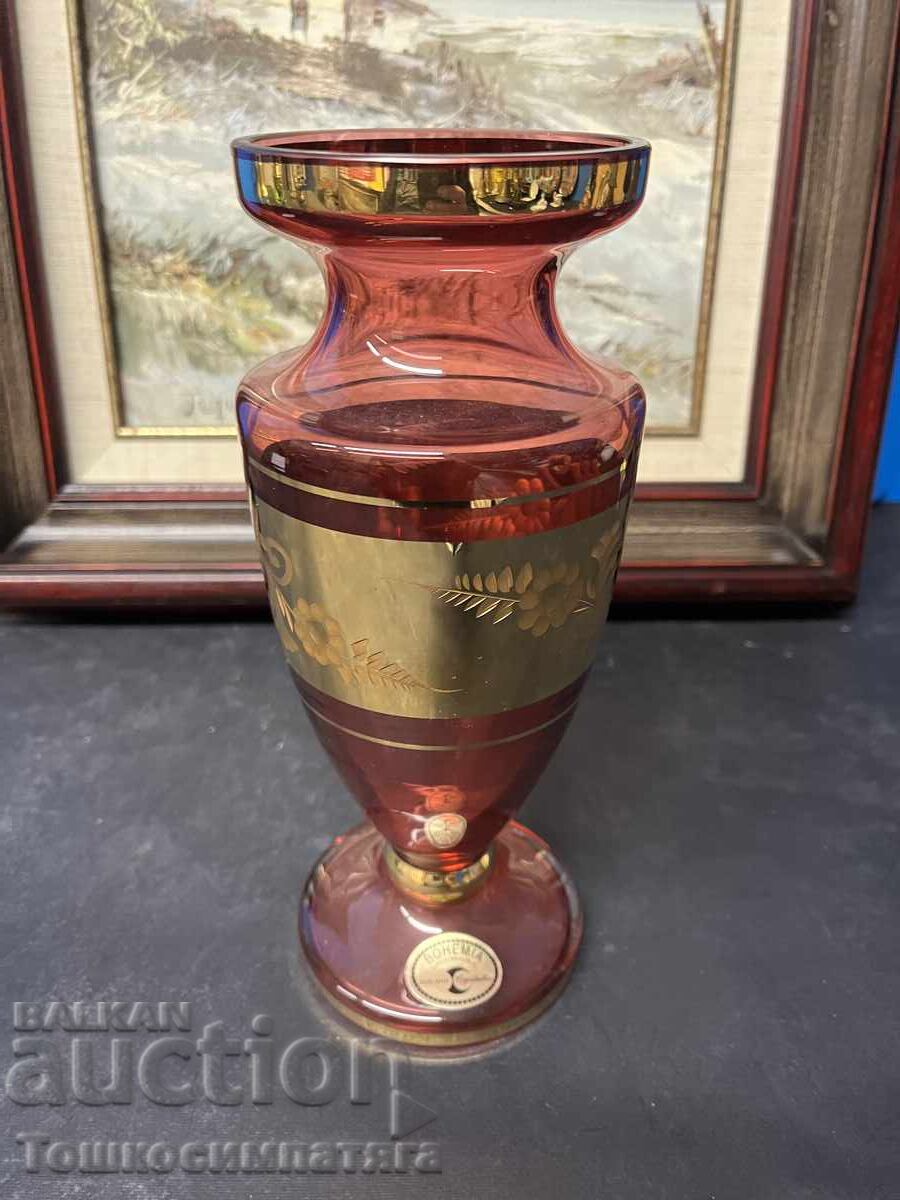 Beautiful Bohemia vase