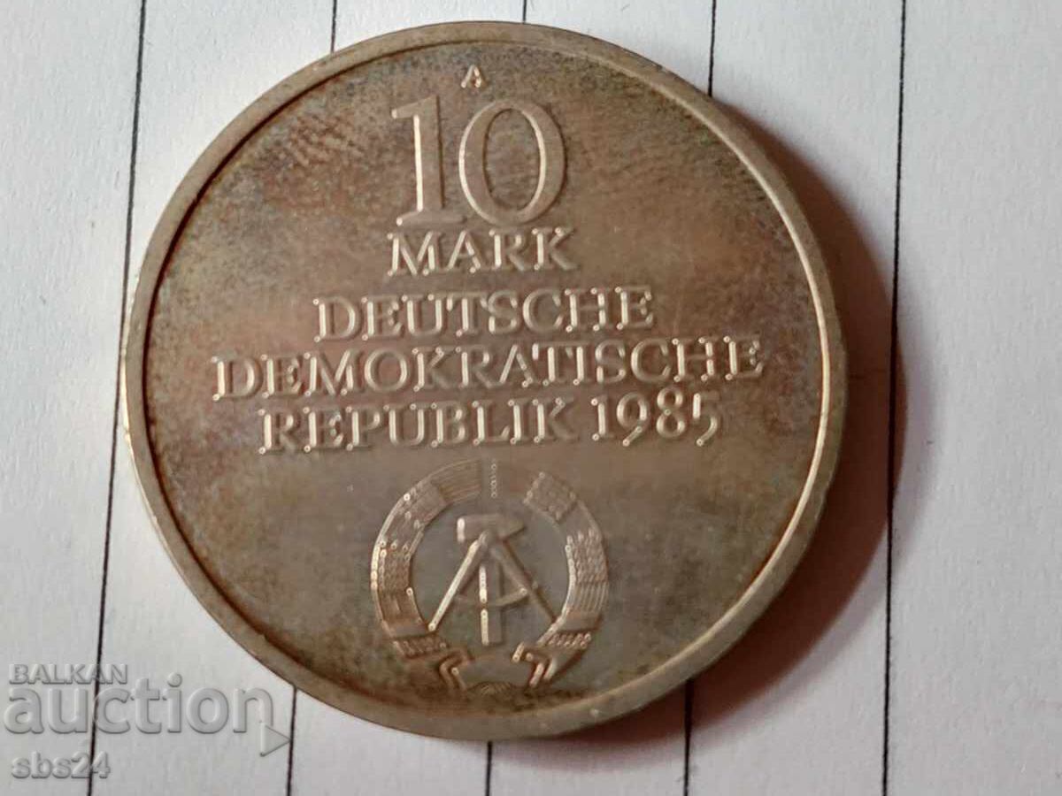 10 mărci 1985 - Universitatea Humboldt, Germania - RDG