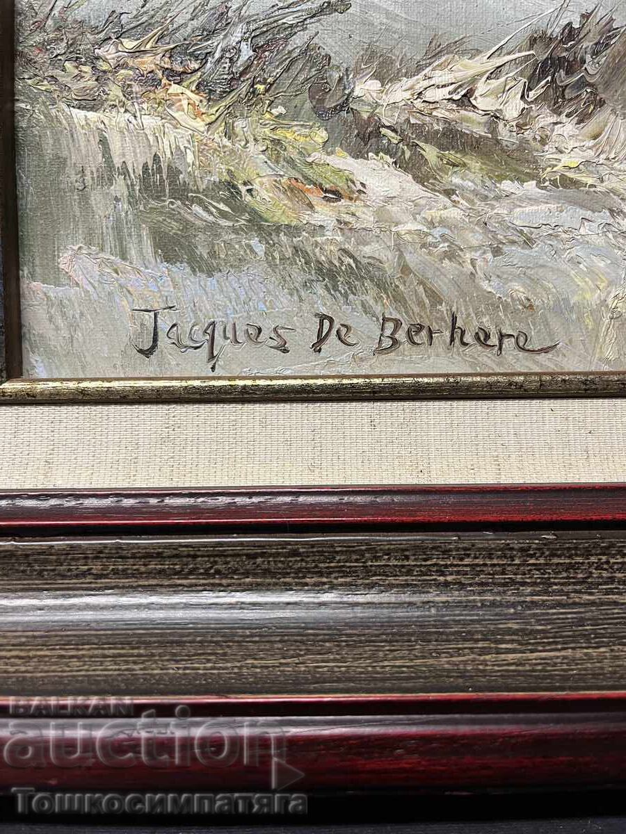 Красив,морски пейзаж на платно с маслени бои с цена € 110.00 | 215.14 лв.