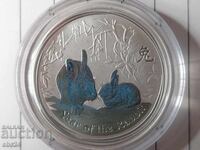 Αυστραλία 2011, 50 σεντ Έτος του Κουνελιού 1/2 oz