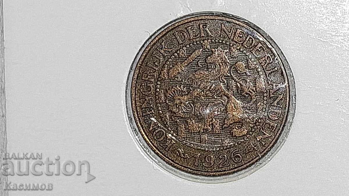 Παλαιό χάλκινο νόμισμα από την Ολλανδία 1 Σεντ 1926 με τιμή € 1.00 | 1.96 BGN