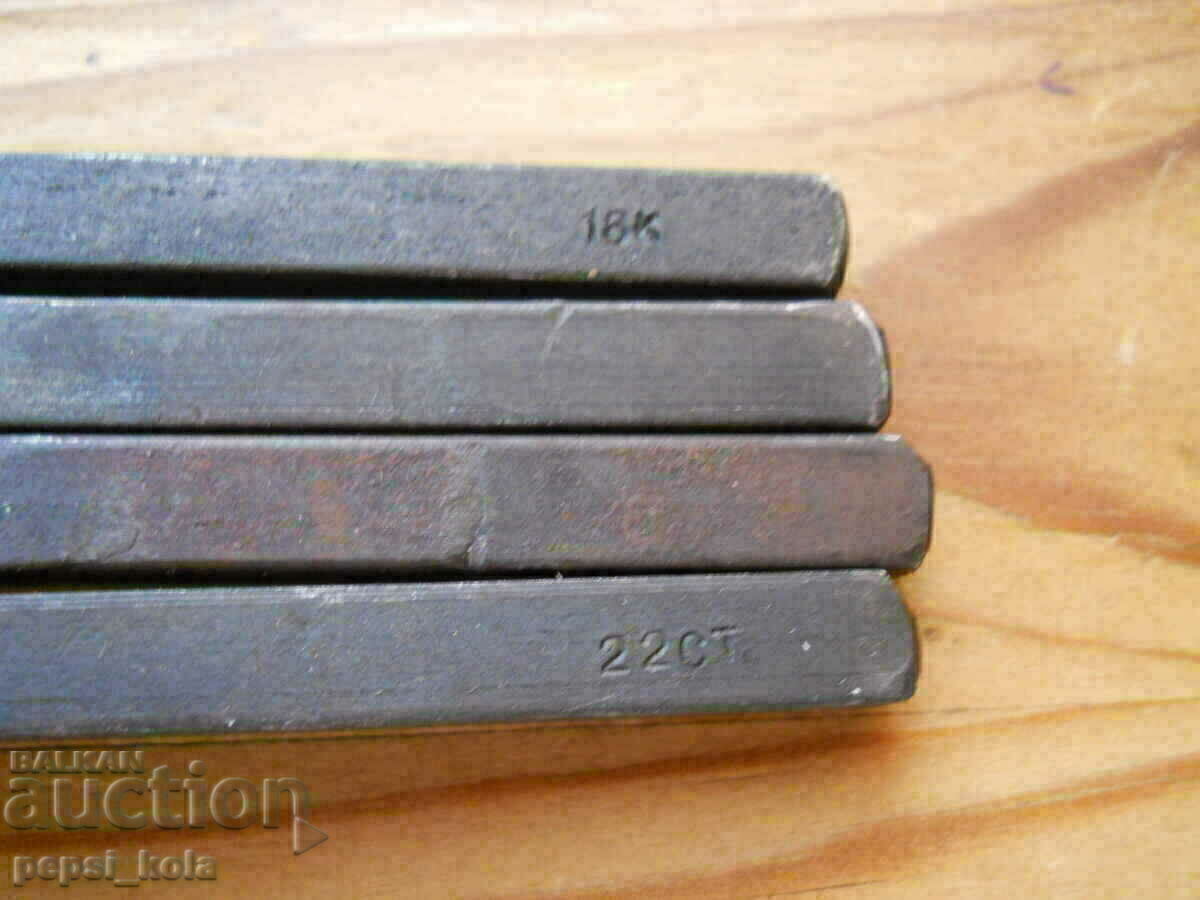 Gold Marking Stamps (9K, 14K, 18K, and 22CT) with price € 32.00 | 62.59 BGN